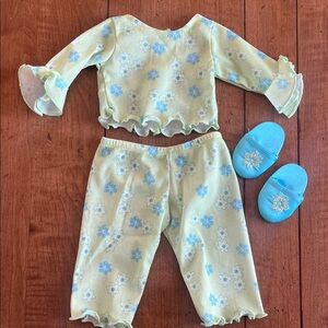 American Girl Floral Pajama Set